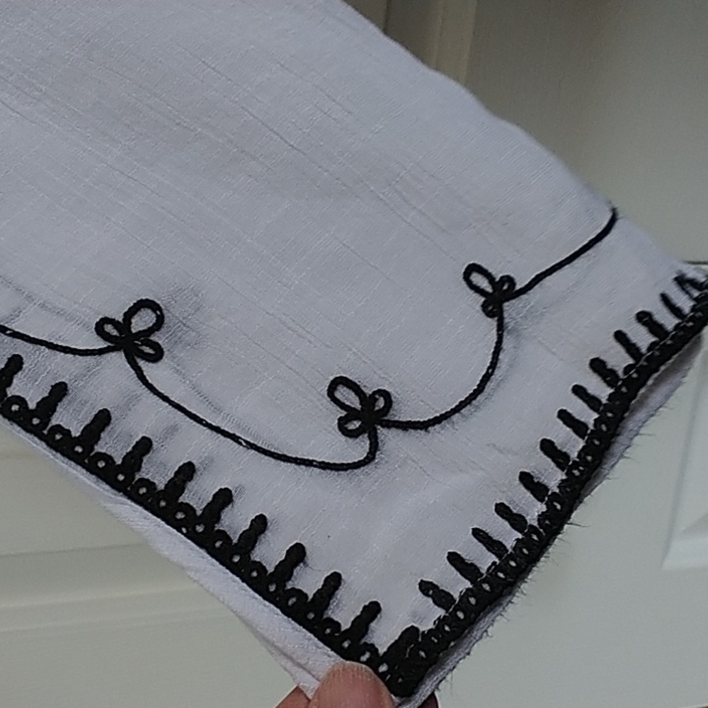 Alyx Boho V Neck White Gauzy Top sz S - Picture 5 of 12